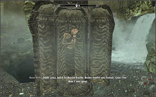 Return to the main chamber and look for the Night Mother's sarcophagus (screen above) - Death Incarnate - The Dark Brotherhood quests - The Elder Scrolls V: Skyrim - Game Guide and Walkthrough