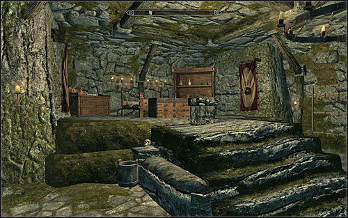 After buying the Master Bedroom, one of the chambers in the Brotherhood hideout will get a large bed and many valuable items (screen above) - Where You Hang Your Enemy's Head - The Dark Brotherhood quests - The Elder Scrolls V: Skyrim - Game Guide and Walkthrough