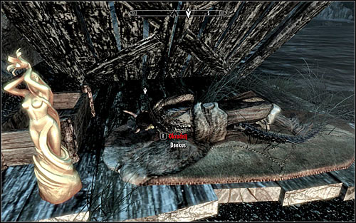 I strongly recommend waiting for the night, because Deekus should go to sleep then - Side Contract: Kill Deekus - The Dark Brotherhood quests - The Elder Scrolls V: Skyrim - Game Guide and Walkthrough