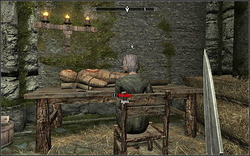 Regardless of how you've reached Agnis's bedroom, she should lie in her bed or sit on the chair - Side Contract: Kill Agnis - The Dark Brotherhood quests - The Elder Scrolls V: Skyrim - Game Guide and Walkthrough