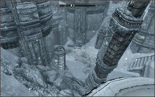 Mzinhaleft ruins are located in valley and you can use this fact on your advantage - you can slide down on one of the lighter slopes (screen above) - Side Contract: Kill Maluril - The Dark Brotherhood quests - The Elder Scrolls V: Skyrim - Game Guide and Walkthrough