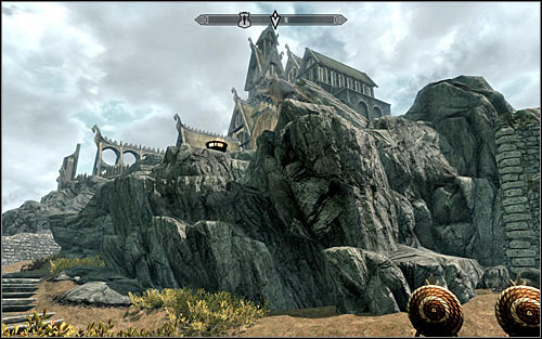Eorlund's forge is not located inside the sanctuary, but on a small hill, north from this building (screen above) - Take up Arms - The Companions quests - The Elder Scrolls V: Skyrim - Game Guide and Walkthrough