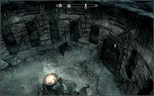 Once you get to the place marked by the game, walk on the hill and find a characteristic large hole in the ground (screen above) - Proving Honor - p. 1 - The Companions quests - The Elder Scrolls V: Skyrim - Game Guide and Walkthrough