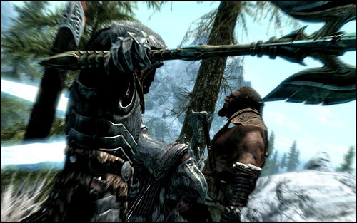 Depending on your preferences, you can attack bandit without warning (screen above) or after a short conversation with him - Escaped Criminal - The Companions quests - The Elder Scrolls V: Skyrim - Game Guide and Walkthrough