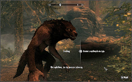 After the battle, approach Sinding and speak to him (screen above) - Ill Met By Moonlight - p. 2 - Daedric quests - The Elder Scrolls V: Skyrim - Game Guide and Walkthrough