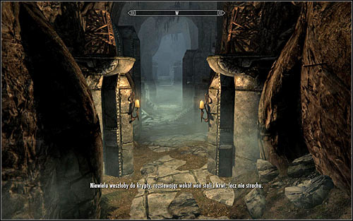 Regardless of the chosen tactic (getting the key from Verulus, stealing the key, using lockpicks to open the passage), you will have to use one of the doors leading to the Hall of the Dead (screen above) - The Taste of Death - p. 1 - Daedric quests - The Elder Scrolls V: Skyrim - Game Guide and Walkthrough