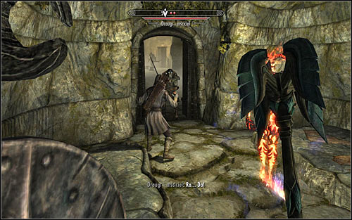 Open the door and try to stay in the area of the narrow corridor, waiting for the Draugr Scourges to come to you (screen above) - The Taste of Death - p. 2 - Daedric quests - The Elder Scrolls V: Skyrim - Game Guide and Walkthrough