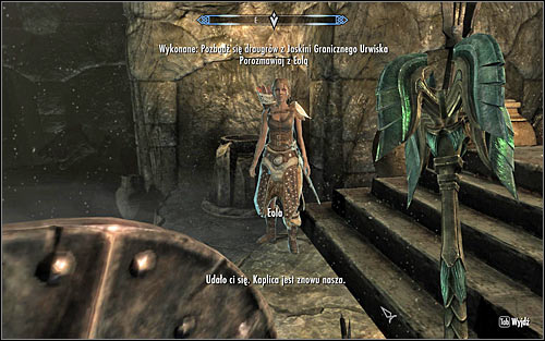 If Eola has been accompanying you in your journey through the caves (screen above), the conversation will be initiated automatically - The Taste of Death - p. 2 - Daedric quests - The Elder Scrolls V: Skyrim - Game Guide and Walkthrough