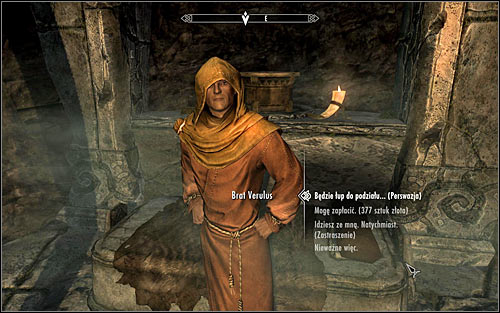 Speak to Verulus and confirm that you're willing to add him to your team - The Taste of Death - p. 2 - Daedric quests - The Elder Scrolls V: Skyrim - Game Guide and Walkthrough
