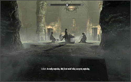 After reaching the destination, enter the temple and head to the room in which you fought the Overlord, where the feast is now being prepared (screen above) - The Taste of Death - p. 2 - Daedric quests - The Elder Scrolls V: Skyrim - Game Guide and Walkthrough