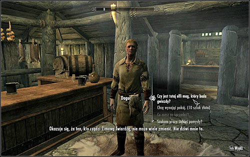 Inside, you should witness a conversation between Nelacar and the innkeeper Dagur, regarding the appearance of a monster in result of a failed experiment conducted by the elf - The Black Star - p. 1 - Daedric quests - The Elder Scrolls V: Skyrim - Game Guide and Walkthrough
