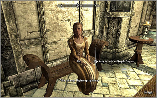 Una (screen above) won't be eager to give you Pelagius Wing Key at first, but she should change her mind if you mention that Falk has sent you to examine the area - The Mind of Madness - p. 1 - Daedric quests - The Elder Scrolls V: Skyrim - Game Guide and Walkthrough