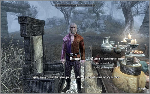 You will be able to speak to Sheogorath directly only after Pelagius gets dismissed (screen above) - The Mind of Madness - p. 1 - Daedric quests - The Elder Scrolls V: Skyrim - Game Guide and Walkthrough