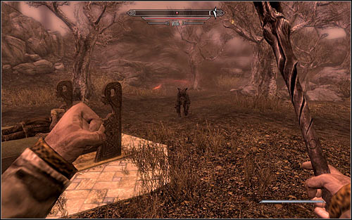 Hitting Pelagius with a magic projectile should cause a wolf (screen above) to appear - The Mind of Madness - p. 2 - Daedric quests - The Elder Scrolls V: Skyrim - Game Guide and Walkthrough