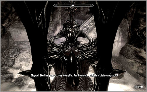 You will now speak with Molag Balem, the Daedric Lord of Corruption (screen above) - The House of Horrors - Daedric quests - The Elder Scrolls V: Skyrim - Game Guide and Walkthrough
