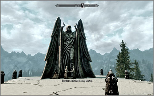 Only afterwards use the stairs to approach the statue, which should automatically start a conversation with the Daedric Prince Meridia - The Break of Dawn - p. 1 - Daedric quests - The Elder Scrolls V: Skyrim - Game Guide and Walkthrough
