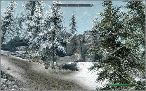It's best to approach the destination from the south-west, finding the path leading onto the hill onto which the title statue had been built - The Break of Dawn - p. 1 - Daedric quests - The Elder Scrolls V: Skyrim - Game Guide and Walkthrough
