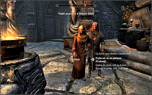 You will wake up at the Temple of Dibella in Markarth with a conversation with Senna, who is mad at you for demolishing the temple interior - A Night to Remember - p. 1 - Daedric quests - The Elder Scrolls V: Skyrim - Game Guide and Walkthrough