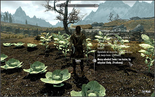 As you reach Rorikstead, look around the field adjoining the local inn during daytime and you should be stopped by a farmer Ennis, asking you to return the goat that you have stolen - A Night to Remember - p. 1 - Daedric quests - The Elder Scrolls V: Skyrim - Game Guide and Walkthrough