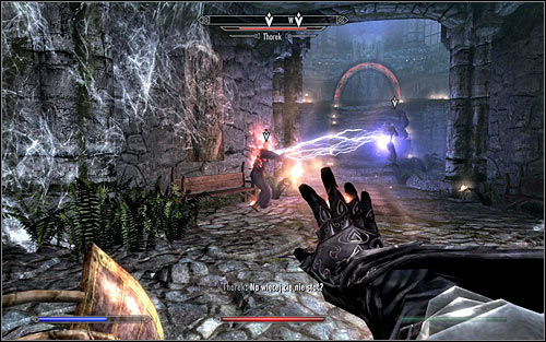 If you prefer ranged attacks, you should use on the fact that the enemies will at first be focused mainly on attacking Erandur (screen above) - Waking Nightmare - p. 2 - Daedric quests - The Elder Scrolls V: Skyrim - Game Guide and Walkthrough