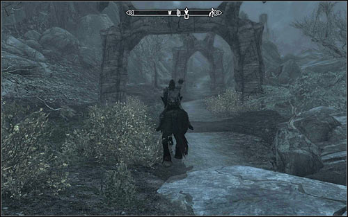 Soon enough in the distance you should note constructions which are parts of another location, namely Hag Rock Redoubt - Pieces of the Past - p. 2 - Daedric quests - The Elder Scrolls V: Skyrim - Game Guide and Walkthrough