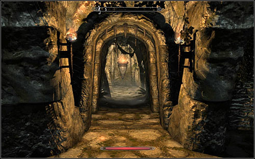 Pulling the lever will raise the grate, so return to the middle room and head into the newly unlocked south-west corridor (screen above) - Pieces of the Past - p. 2 - Daedric quests - The Elder Scrolls V: Skyrim - Game Guide and Walkthrough