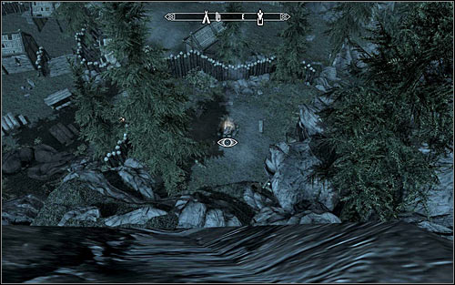 If you plan to attack the enemies by surprise or to sneak, it would be good to approach the mine from the west - Boethiah's Calling - p. 2 - Daedric quests - The Elder Scrolls V: Skyrim - Game Guide and Walkthrough