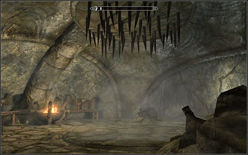 After heading through the room with the spiked ceiling (screen above) and defeating the guards in the next room, you will reach a corridor with swinging blades - The White Phial - Side quests - The Elder Scrolls V: Skyrim - Game Guide and Walkthrough