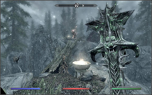 Before reaching the destination, you will be attacked by magic-using witches, though they're not very resistant and as a result should die easily - The Blessings of Nature - Side quests - The Elder Scrolls V: Skyrim - Game Guide and Walkthrough