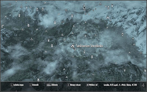 Open the world map and plan your journey to the Eldergleam Sanctuary (screen above) - The Blessings of Nature - Side quests - The Elder Scrolls V: Skyrim - Game Guide and Walkthrough