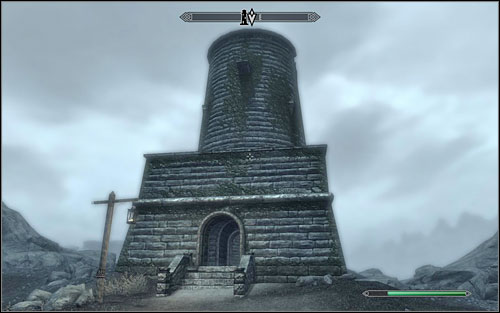 Head to the top of the tower and approach the large fire burning in the middle - Lights Out - Side quests - The Elder Scrolls V: Skyrim - Game Guide and Walkthrough