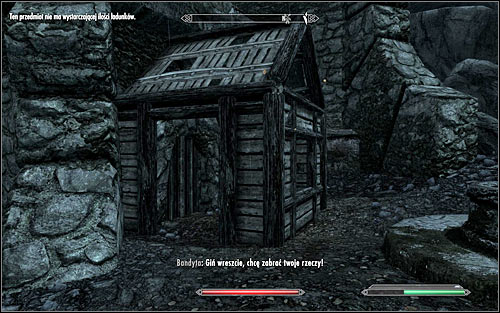 Regardless of which option you choose (going through the tunnels or reaching the walls), you need to quickly locate a small hut on the courtyard (screen above) and pull the lever inside - Infiltration - Side quests - The Elder Scrolls V: Skyrim - Game Guide and Walkthrough