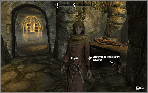 If you don't like the idea of entering the morgue and looking through dead bodies, you can always follow the blood trail which runs from the cemetery to Hjerim (Get access to Hjerim section) - Blood on the Ice - p. 1 - Side quests - The Elder Scrolls V: Skyrim - Game Guide and Walkthrough