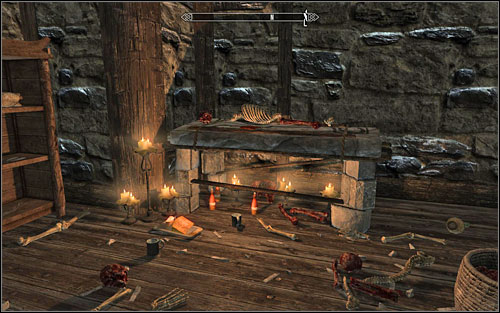 Before heading out to help the woman, take a look around the house - Blood on the Ice - p. 2 - Side quests - The Elder Scrolls V: Skyrim - Game Guide and Walkthrough