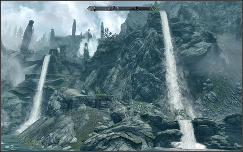 The map from Angi's Cabin points to Lost Valley Redoubt found south of Rorikstead - The Great Skyrim Treasure Hunt (IV-V) - Side quests - The Elder Scrolls V: Skyrim - Game Guide and Walkthrough
