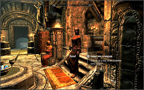 If you don't want to steal the statue for Degaine, if you already stole it and took back to him or were caught red-handed, you will need to speak with sister Hamal in the Sanctum (screen above) - The Heart of Dibella - Side quests - The Elder Scrolls V: Skyrim - Game Guide and Walkthrough