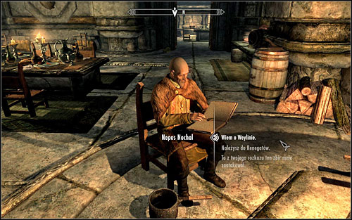 Without much delicacy, Nepos will reveal he's a Forsworn agent following the order of their King - The Forsworn Conspiracy - Side quests - The Elder Scrolls V: Skyrim - Game Guide and Walkthrough