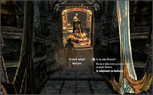 You definitely shouldn't resist the guards - the whole of Markarth guard is connected with the conspiracy - The Forsworn Conspiracy - Side quests - The Elder Scrolls V: Skyrim - Game Guide and Walkthrough