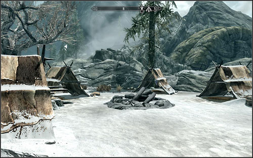 Search the tents to find Daynas Valen's Journal in one of them - in accordance with the notes, the man is a researcher willing to investigate the history of Gauldur - Forbidden Legend - p. 1 - Side quests - The Elder Scrolls V: Skyrim - Game Guide and Walkthrough