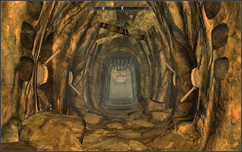 As you move onwards, look out for the falling rocks - they can hurt you really badly - Forbidden Legend - p. 1 - Side quests - The Elder Scrolls V: Skyrim - Game Guide and Walkthrough