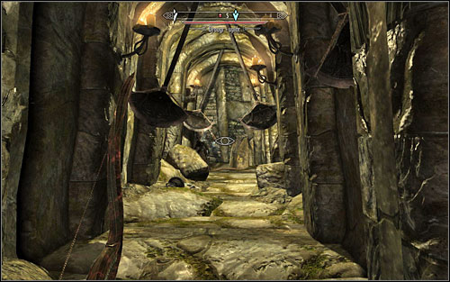 Inside the corridor in front of you there are some Draugrs and swinging blades which can easily slash you in half - Forbidden Legend - p. 2 - Side quests - The Elder Scrolls V: Skyrim - Game Guide and Walkthrough