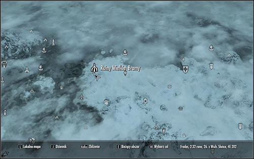 Open the world map and head to the High Gate Ruins in the northern part of Skyrim (screen above) - A Scroll For Anska - Side quests - The Elder Scrolls V: Skyrim - Game Guide and Walkthrough
