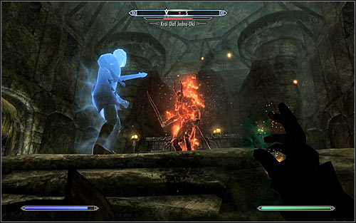 In the end you will have to fight the main boss of this quest - King Olaf One-Eye (screen above) - Tending the Flames - p. 2 - The Bards College quests - The Elder Scrolls V: Skyrim - Game Guide and Walkthrough