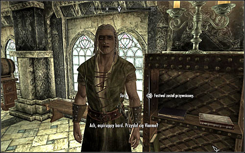 Speak to Viarmo and he will send you to Jorn, so that he starts preparation for the feast - Tending the Flames - p. 2 - The Bards College quests - The Elder Scrolls V: Skyrim - Game Guide and Walkthrough