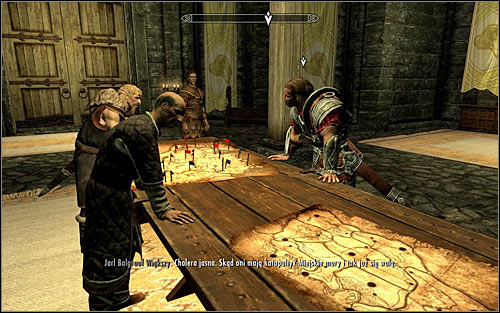 Legate Quentin Cipius should soon enter the room, but you don't have to talk to him - Message to Whiterun - Imperial Legion Quests - The Elder Scrolls V: Skyrim - Game Guide and Walkthrough