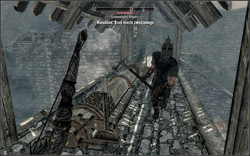What's important, the foes will prove their wits and some of them might want to use the upper path to get to the mechanism lowering the drawbridge (the above screen) - Battle for Whiterun - Imperial Legion Quests - The Elder Scrolls V: Skyrim - Game Guide and Walkthrough