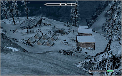 The camp you're looking for is situated high in the mountains, so consider travelling by horse - Reunification of Skyrim - p.2 - Imperial Legion Quests - The Elder Scrolls V: Skyrim - Game Guide and Walkthrough