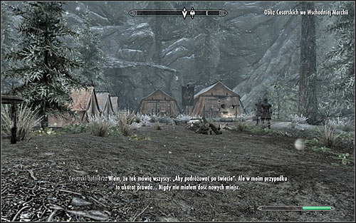 Be careful, because on your way to the camp you can be attacked not only by wild animals, but also by Giants - Reunification of Skyrim - p.2 - Imperial Legion Quests - The Elder Scrolls V: Skyrim - Game Guide and Walkthrough