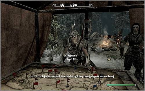 You can proceed with the completion of the current quest once you finish Battle for Fort Amol - Reunification of Skyrim - p.2 - Imperial Legion Quests - The Elder Scrolls V: Skyrim - Game Guide and Walkthrough
