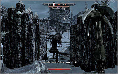The second way is the south entrance (the above screen), which is not only weakly guarded, but there also no barricades - Battle for Fort Dunstad - Imperial Legion Quests - The Elder Scrolls V: Skyrim - Game Guide and Walkthrough